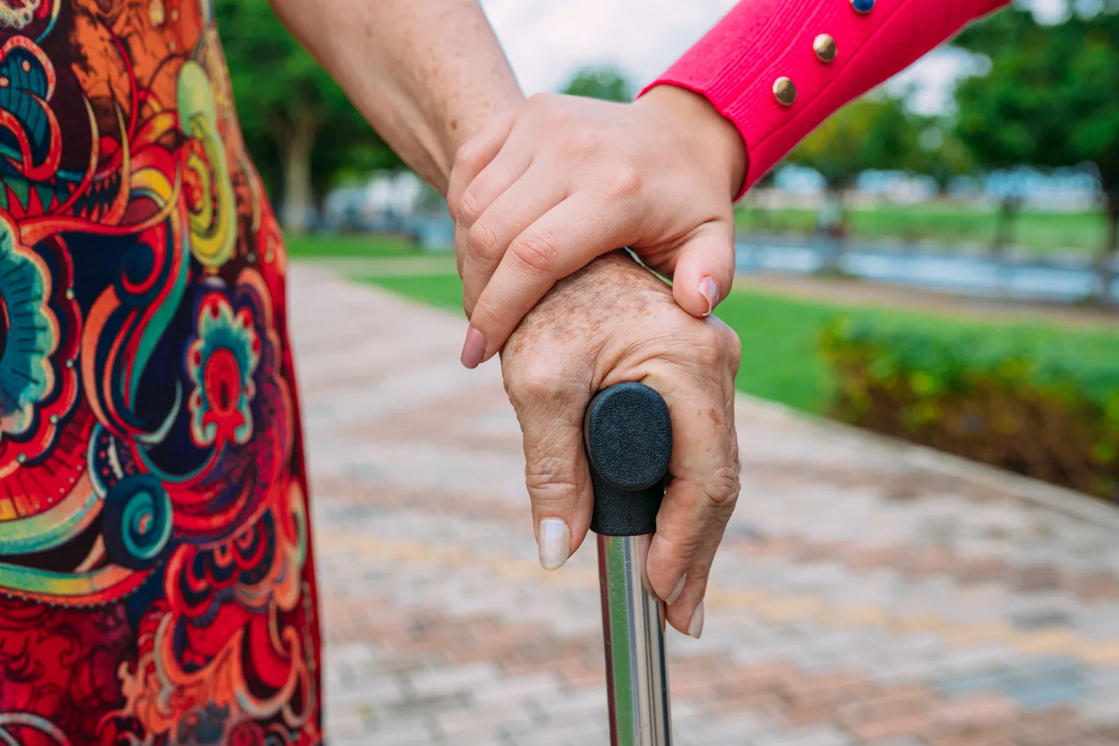 Caregiver supporting a loved one